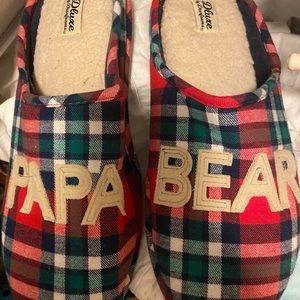 DearFoams Papa Bear slippers